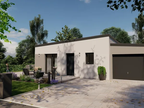 Terrain + maison 76 m²