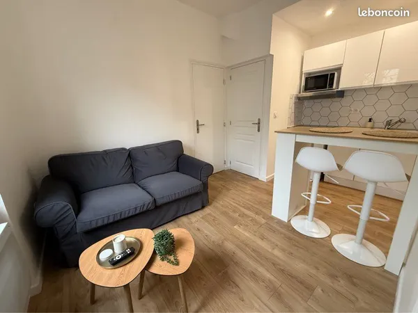 À louer - F2 meublé de 28 m² refait à neuf - Quartier Dauphine