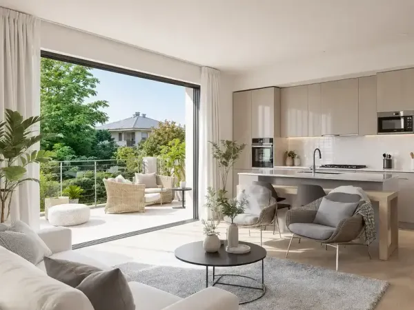 Superbe 2 pièces -terrasse dinatoire-garage-residence standing