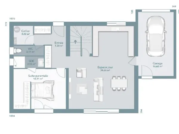 Maison neuve 6 pièces 112 m²