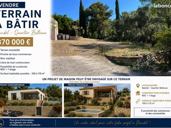 Terrain à Bandol 486 m2 à la vente