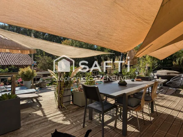 225m² de caractère, des arbres et une guinguette