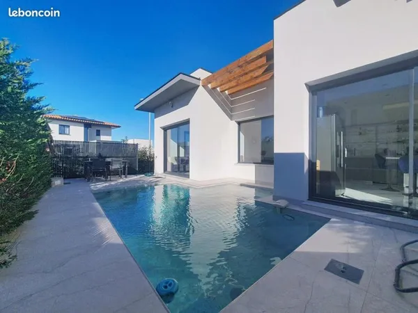 Villa de standing neuve 3 faces 110m2 perpignan les arcades