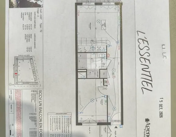 Appartement 2 pièces 45 m²