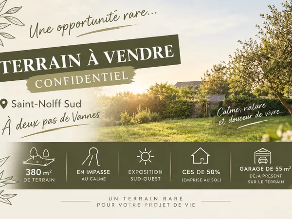 TERRAIN CONSTRUCTIBLE 380M2
