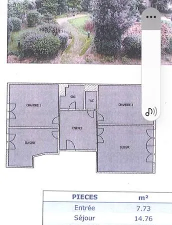 Appartement 3 pièces 61 m²