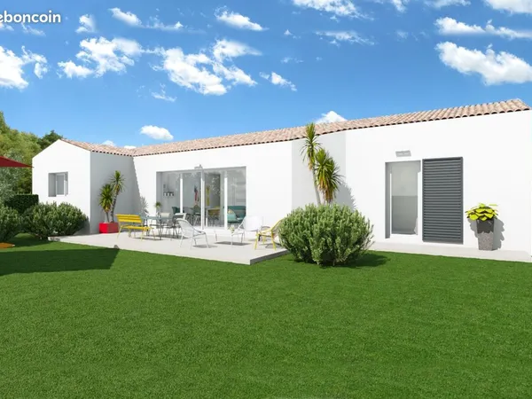 Projet de construction d'une maison 3 chambres de 89.73 m² sur un terrain à bâtir de 908 m2 à CHAILL