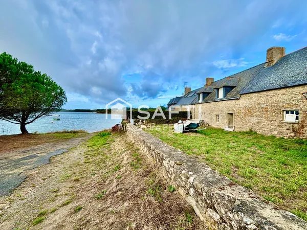 Longère en pierre avec vue sur la ria d'Étel !
