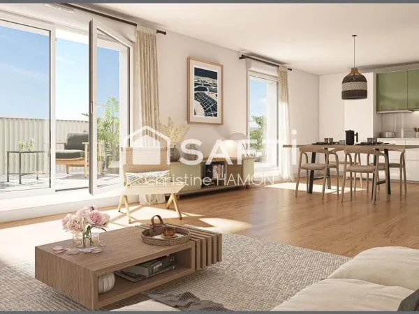 Studio dans le centre avec terrasse et parking