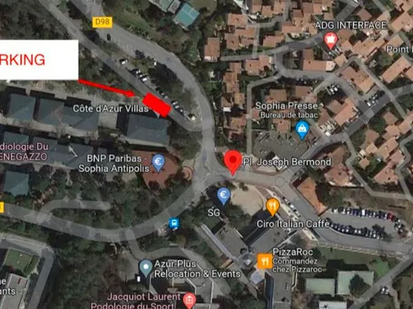 Parking à louer à Sophia Antipolis