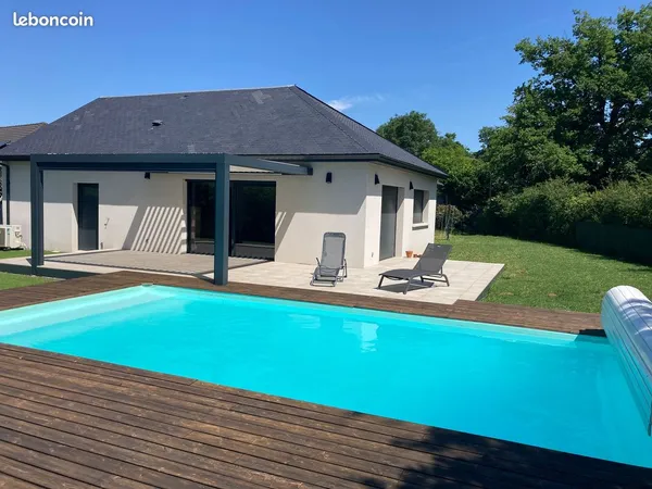 Maison plein pied 2021- Plain-pied - 119 m2 - Piscine - DPE A - 11 km Rodez