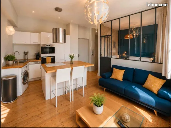 T3 meublé d'architecte - 51 m² - Jardin Public