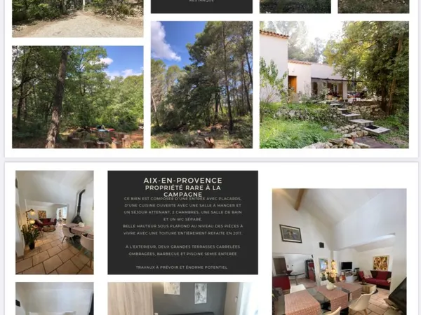 Vends maison campagne aixoise - 3 chambres, 97m², Saint-Cannat (13)