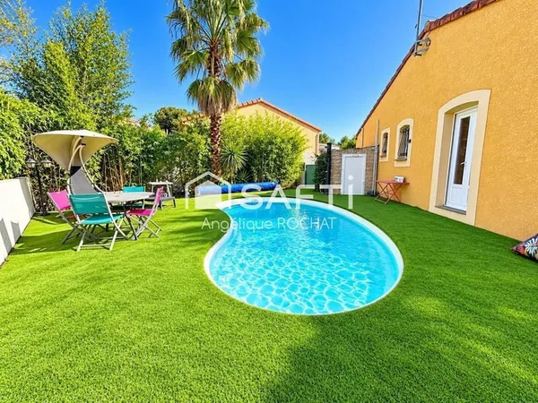 Magnifique Villa plain pied 4 faces 5 pièces avec piscine sans vis à vis  Magalas (34480)