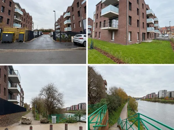 La Madeleine - T2 récent de 42 m² avec terrasse, jardinet et parking