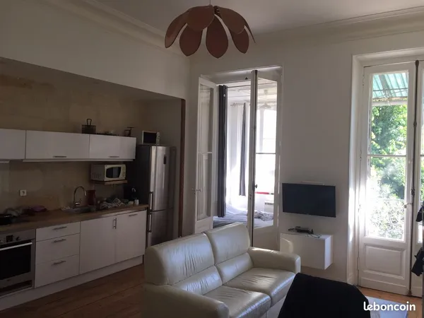 Grande Chambre dans appart refait à neuf - centre ville Jardin public au calme , dispo au 1er Novemb