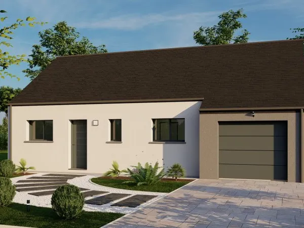 Terrain + maison 77 m²