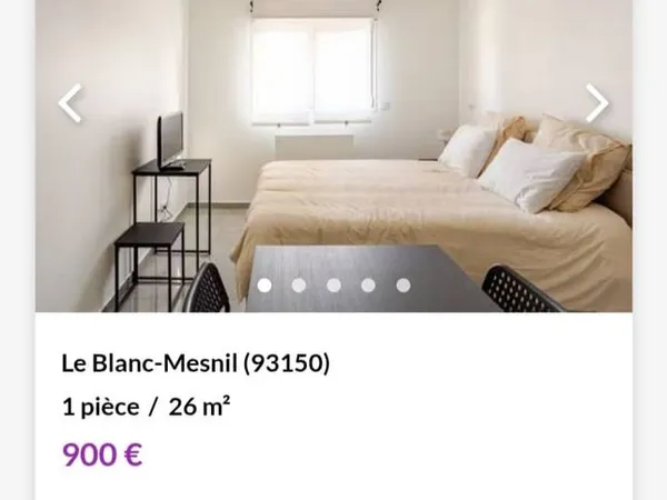 Beau studio meublé