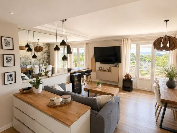 T3 55 m² rénové, vue dégagée Quartier Darboussèdes