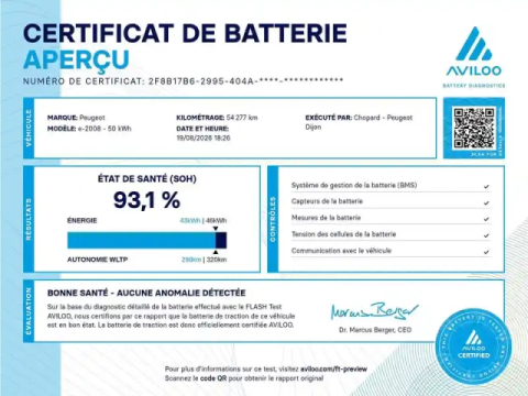 Peugeot 2008 electrique 136 ch