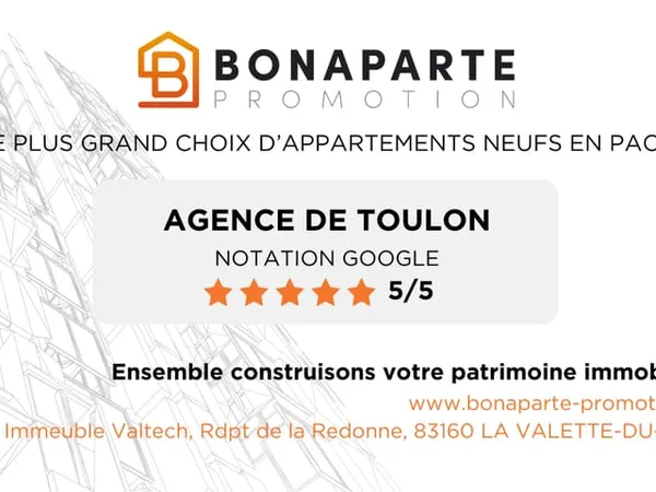 LA SEYNE-SUR-MER  3 PIÈCES NEUF AVEC 2 CHAMBRES ET UNE TERRASSE