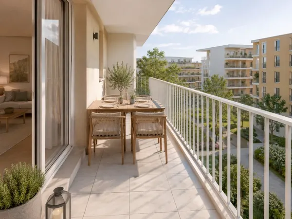 Coup de coeur : T3 neuf avec balcon dans résidence contemporaine