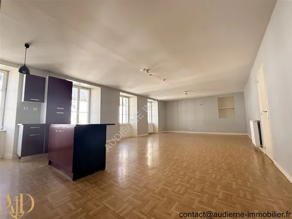 Appartement T3 au 1er étage d'une petite copropriété - plein centre-ville - grande pièce de vie