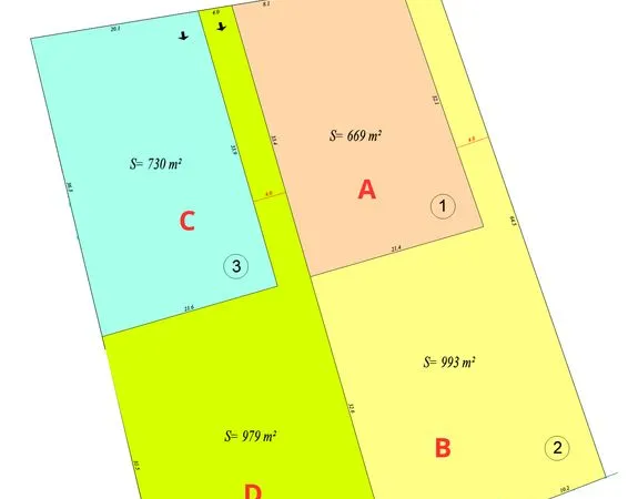Un petit ensemble privé de 4 parcelles constructibles de standing au calme - Capinghem