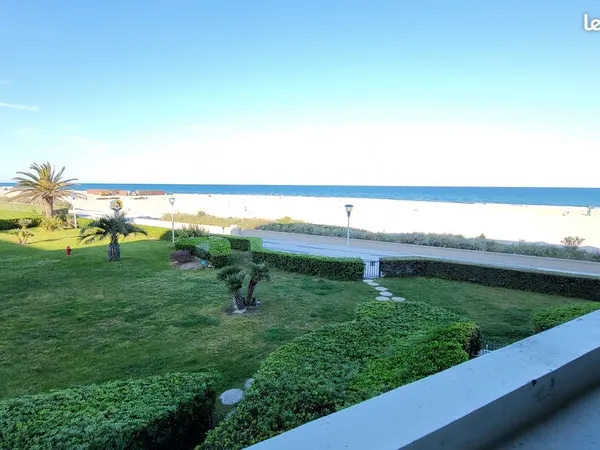Grand F2 front de mer Canet en Roussillon plage sud - Secteur Thalasso les Flamands Roses