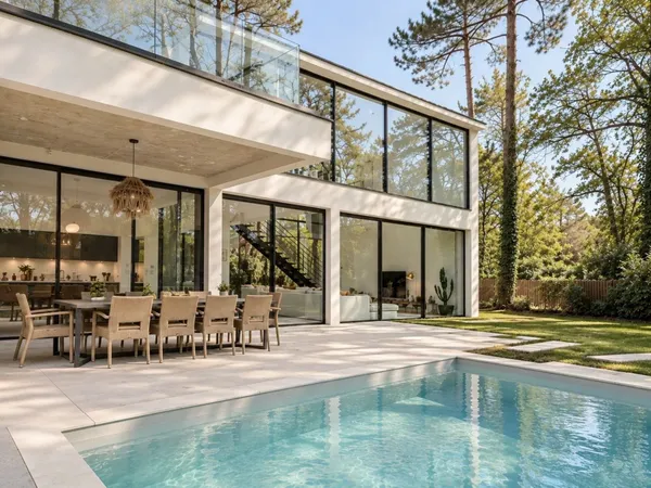VILLA CONTEMPORAINE AVEC PISCINE EN LISIÈRE DU GOLF D'ARCACHON