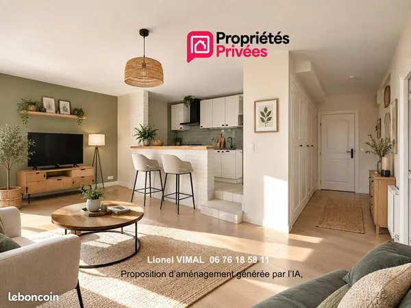 Appartement 2 pièces 44 m²