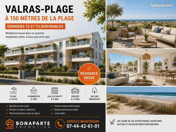 Appartement - 2 pièces - Derniers T2/T3 - Plage à 150m