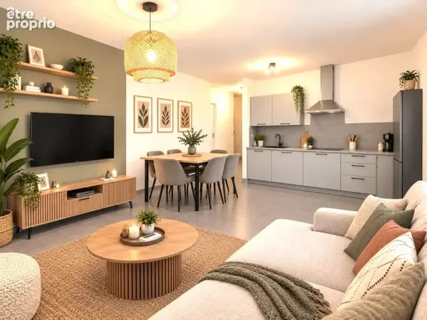 Appartement T3 récent avec terrasse et garage