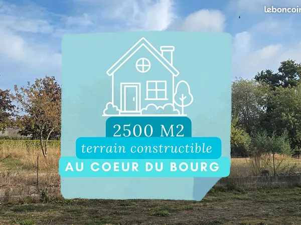 Terrain 2538 m² ST MELOIR DES BOIS