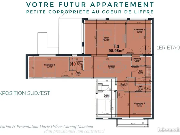 Appartement 4 pièces 98 m²