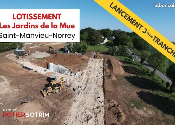 Terrain 314 m² Saint Manvieu Norrey