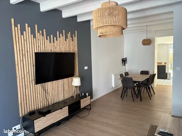 Maison meublée 3 pièces - Centre-ville Cognac - 80m² - Jardin