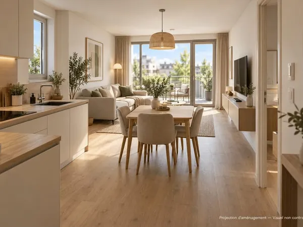 Appartement 3 pièces 64 m²