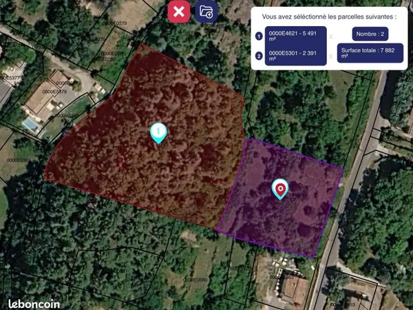 Terrain 7 882 m² Aubenas