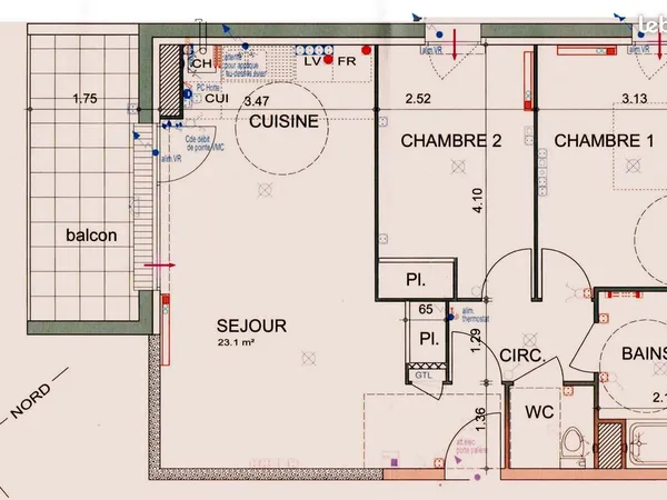 Appartement à louer Type 3