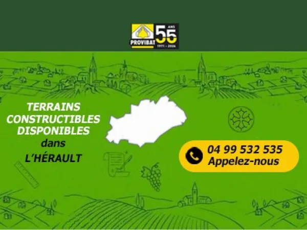 Terrain constructible 675 m²