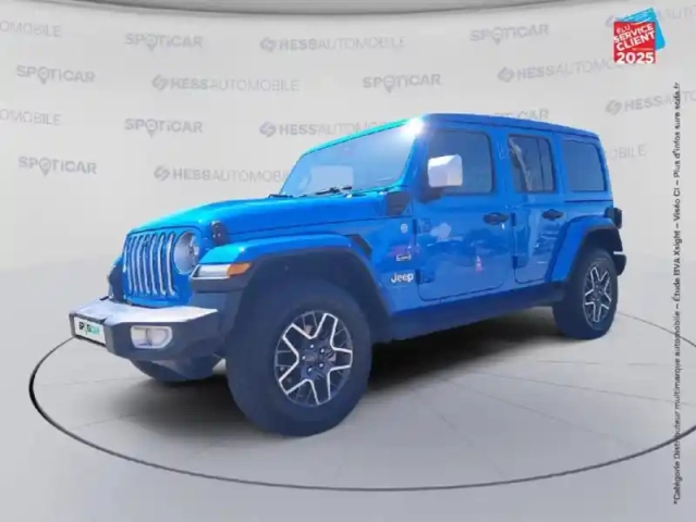 Jeep Wrangler unlimited 2.0 t 380ch 4xe overland command-trac my23 touvrant sieges chauf/cuir gps
