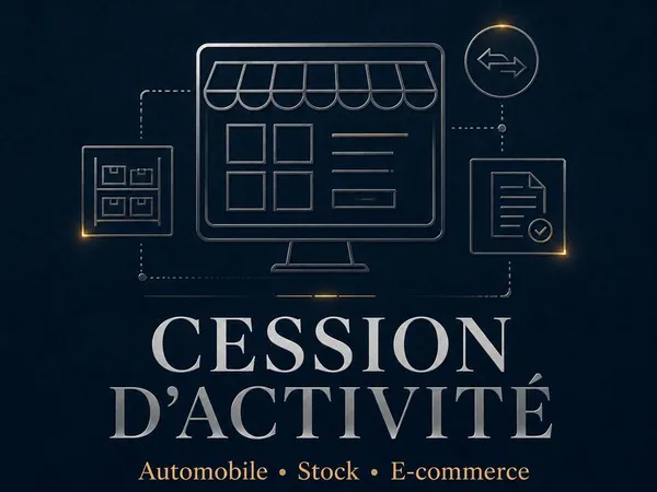 Cession EURL automobile active - Stock véhicules inclus - Boutique en ligne