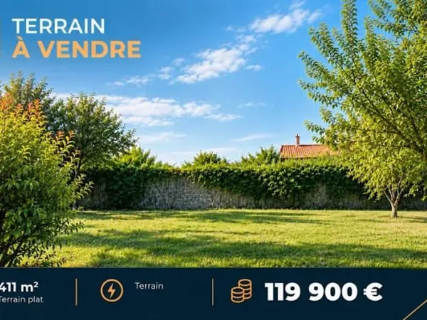 Terrain 411 m²