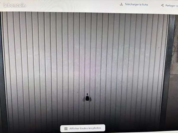 Vente garage dans résidence fermée
