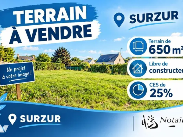 Terrain 650 m²
