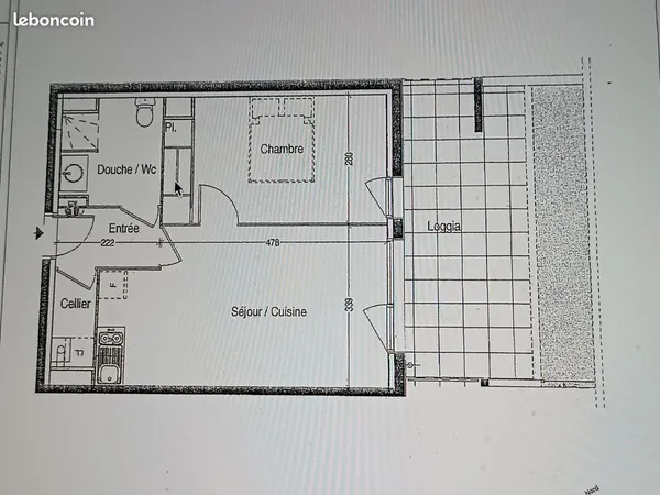 Appartement T2 avec jardin