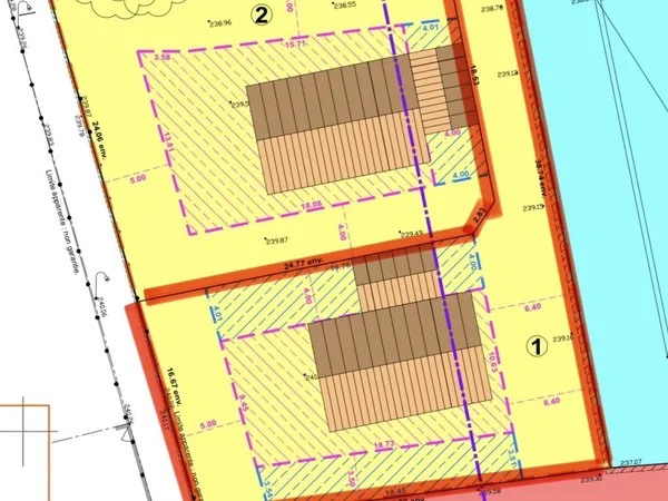 TERRAIN DE 628M2 en plein centre de chaleins VIABILISE et plat