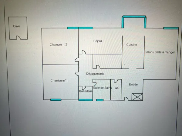 Appartement T4 - proche centre ville avec locataire