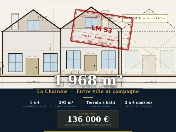 Terrain 1968 m²